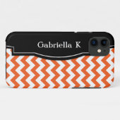 Orange Zickzack Black Frame iPhone 5 Gehäuse Case-Mate iPhone Hülle (Rückseite (Horizontal))
