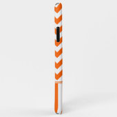 Orange Zickzack-Monogramm Case-Mate iPhone Hülle (Hinten/Rechts)