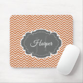 Orange Zickzack Personalisierte Mouse Pad Mousepad (Mit Mouse)