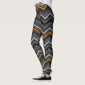 Orange Zig Zag mit Band...RSD/CRPS Leggings (Links)