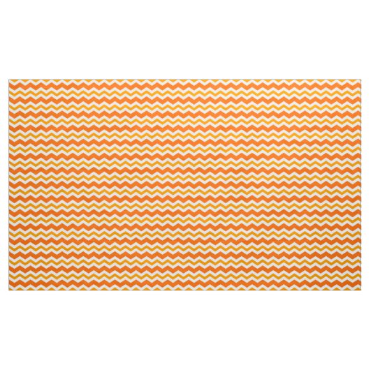 Orange Zig Zag Upholstery Stoffe durch den Garten (Yard (91,4 cm))
