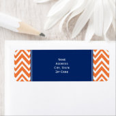 Orange Zigzag Muster mit Royal Blue (Insitu)