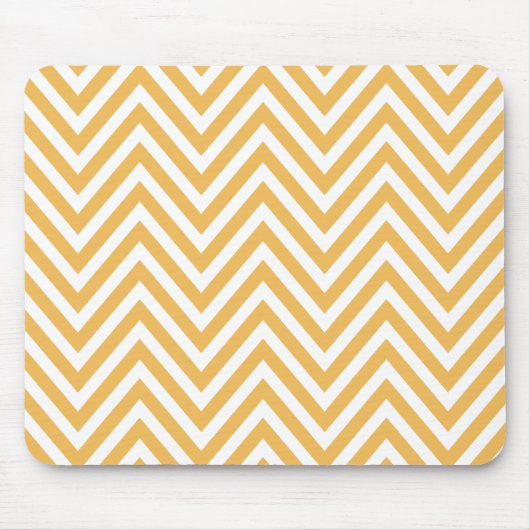 Orange Zigzag, orange Zickzack, geometrisches Must Mousepad (Vorne)