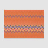 Orange Zigzag Seidenpapier (Vorderseite)