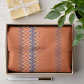 Orange Zigzag Seidenpapier (Geschenk)