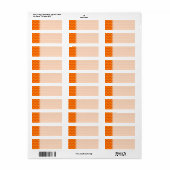 Orange Zigzag Streifen. (Vorne)