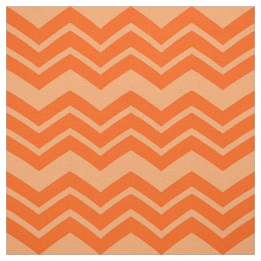 Orange Zigzag Zickzack Muster Stoff (Muster)