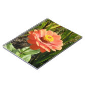 Orange Zinnia Blume Notebook Notizblock (Linke Seite)