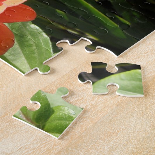 Orange Zinnia Blume Puzzle (Seite)