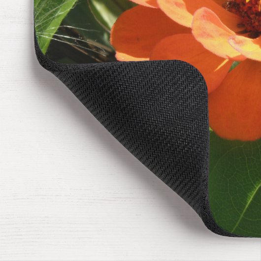 Orange Zinnia Mousepad (Ecke)