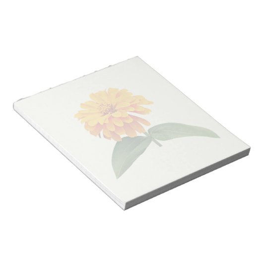 Orange Zinnia Notizblock (angewinkelt)