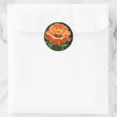 Orange Zinnia Stickers (Tasche)