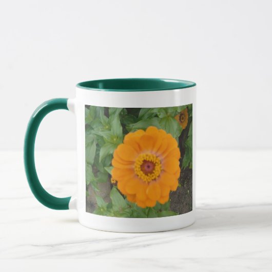 Orange Zinnia Tasse (Links)