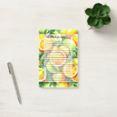 Orange Zitrone Botanisch Citrus Geometrisch Post-it Klebezettel (Büro)