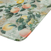 Orange Zitrone Botanisch Schneidebrett (Ecke)