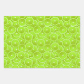 Orange, Zitronen und Limone Scheiben Geschenkpapier Set (Vorderseite 3)