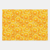 Orange, Zitronen und Limone Scheiben Geschenkpapier Set (Vorderseite)