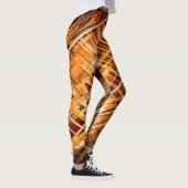 Orange zu braun gestreift leggings (Rechts)
