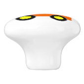 Orange Zug Design personalisiert Keramikknauf (Seitenansicht)