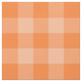 Orange Zwei-Ton Gingham-Muster-Gewebe Stoff (Nahaufnahme)