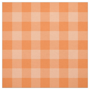 Orange Zwei-Ton Gingham-Muster-Gewebe Stoff