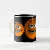 Orange Zweifarbige Tasse (Vorderseite Links)
