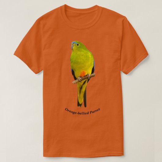 Orangebellied Parrot 1 T-Shirt (Design vorne)