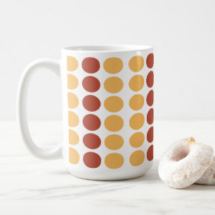 Orangebraun Gepunktet Kaffeetasse