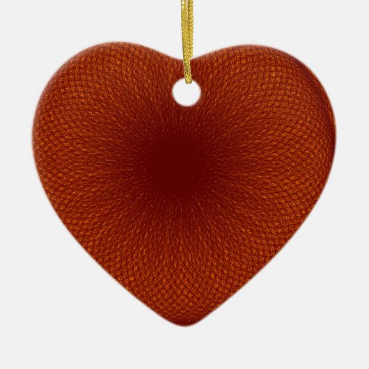 orangebraun Limon Keramik Ornament (Vorne)