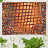 OrangeBrown-Design, das wie ein Jute-Netzwinkel au Geschirrtuch (Gefaltet)