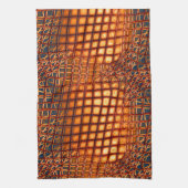 OrangeBrown-Design, das wie ein Jute-Netzwinkel au Geschirrtuch (Vertikal)