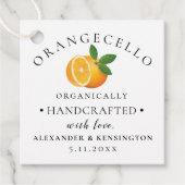 Orangecello FlaschenWedding Geschenkanhänger (Vorderseite)