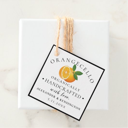 Orangecello Homemade Geschenkanhänger (Beispiel)