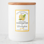 Orangecello Likör-Etikett für eine kleine Flasche Lebensmitteletikett (Vorderseite)