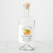 Orangecello Wedding Vielen Dank Alkoholflaschenetikett (Vorderseite)