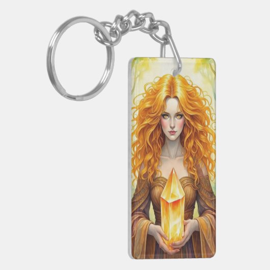 OrangeCrystalWitch Schlüsselanhänger (Vorderseite links)