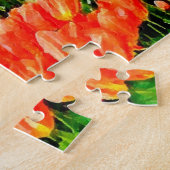 Orangefächer für Tulpen Puzzle (Seite)