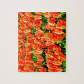 Orangefächer für Tulpen Puzzle (Vertikal)