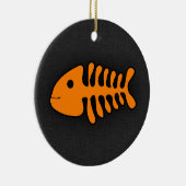 Orangefangene Knochen Keramik Ornament (Rechts)