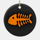 Orangefangene Knochen Keramik Ornament (Hinten)