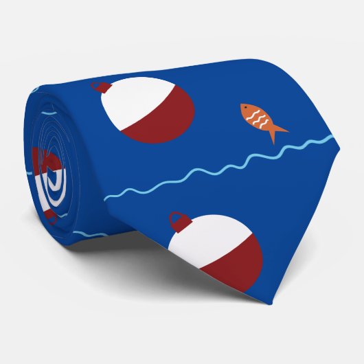 Orangefangene Köder und Wellen Krawatte (Gerollt)