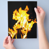 Orangefarben Flyer (Hand)