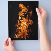 Orangefarben Flyer (Hand)