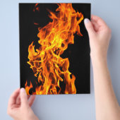 Orangefarben Flyer (Hand)