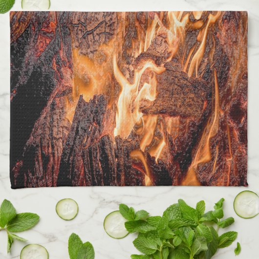 Orangefarben Handtuch (Gefaltet)