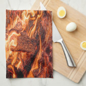 Orangefarben Handtuch (Viertel Falte)