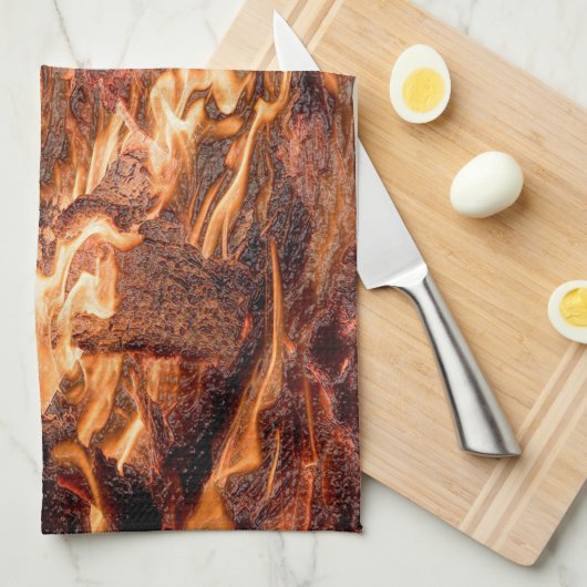 Orangefarben Handtuch (Viertel Falte)