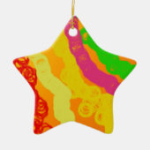 orangefarben keramik ornament (Vorne)