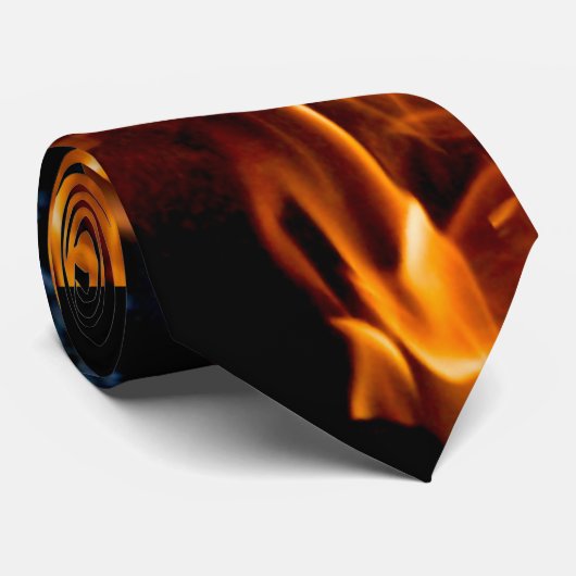 Orangefarben Krawatte (Gerollt)