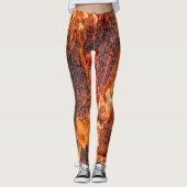 Orangefarben Leggings (Vorderseite)